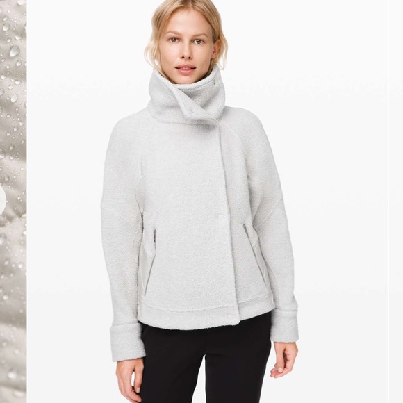lululemon athletica Jackets & Blazers - Lululemon Show Me the Wool Sherpa Jacket Heathered Ceramic / Ceramic